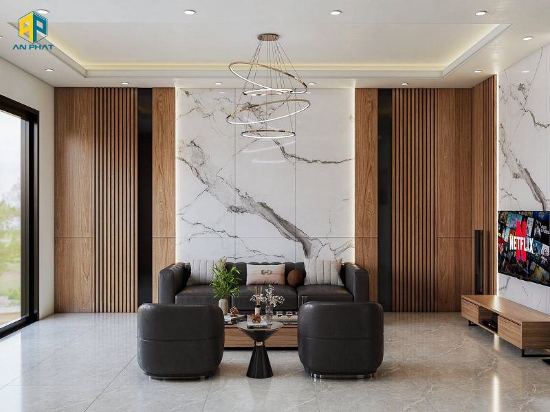Bếp gỗ tự nhiên hiện đại